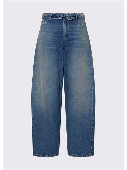 Pantaloni wide-leg con zip LIU JO | UF6500D0396/79156